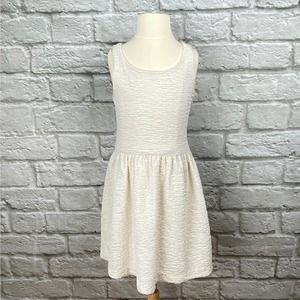 Ruby & Bloom Girls Ivory Shimmer Dress